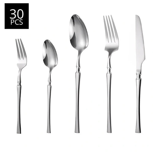 Jogo de Talheres Europeu de 30 Peças Roma - BelaHome