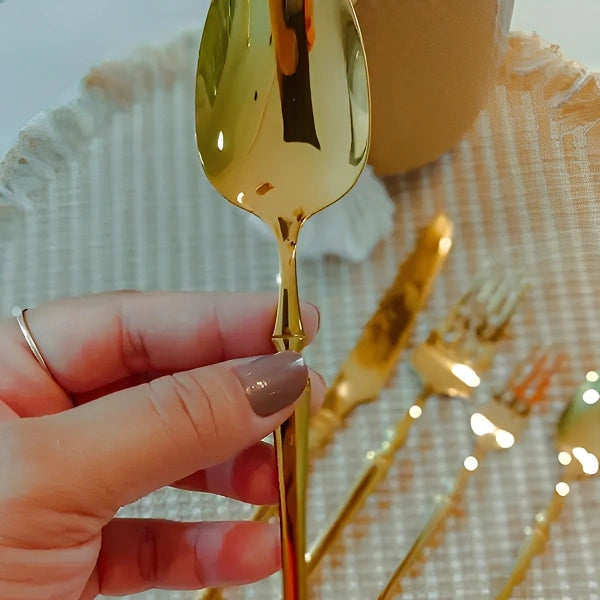 Jogo de Talheres Europeu de 30 Peças Roma - BelaHome