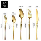 Jogo de Talheres Europeu de 30 Peças Roma - BelaHome